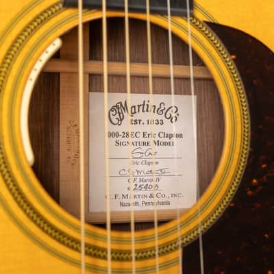 2022 Martin Eric Clapton Signature 000-28EC - Natural | USA All Solid Acoustic Guitar OM L.R. Baggs Anthem Pickup | CoA OHSC image 17