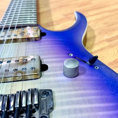 🔥2019🔥 Ibanez RGA71AL Axion Label 7 String~ Indigo Aurora Burst~ Bare Knuckle! image 9