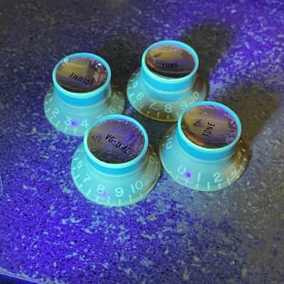 vintage 1962 Gibson reflector knobs for Les Paul 1960's sg es-335 175 flying V L5 paf L image 1