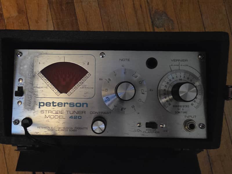 Peterson strobe tuner model 420 1970s image 1