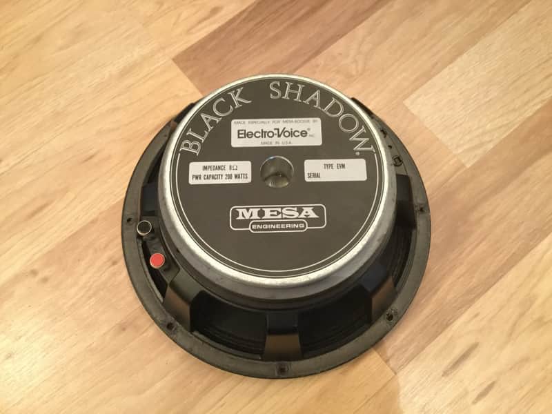MESA BOOGIE BLACK SHADOW 8Ω 200W Electro Voice EV Electro Voice Mesa Boogie Black Shadow 12 inch 8ohm speaker EVM