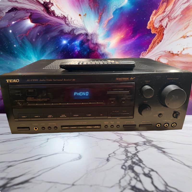 TEAC AG-V8500 Dolby Pro Logic Receiver 130WPC MONSTER Serviced Remote Bundle🔥🎶