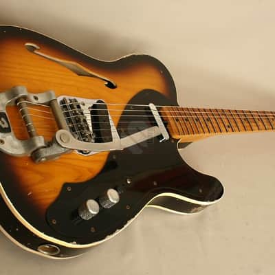 Fender Custom Shop Masterbuilt Telecaster '69 Thinline Bigsby 2012 2 Color Sunburst image 3