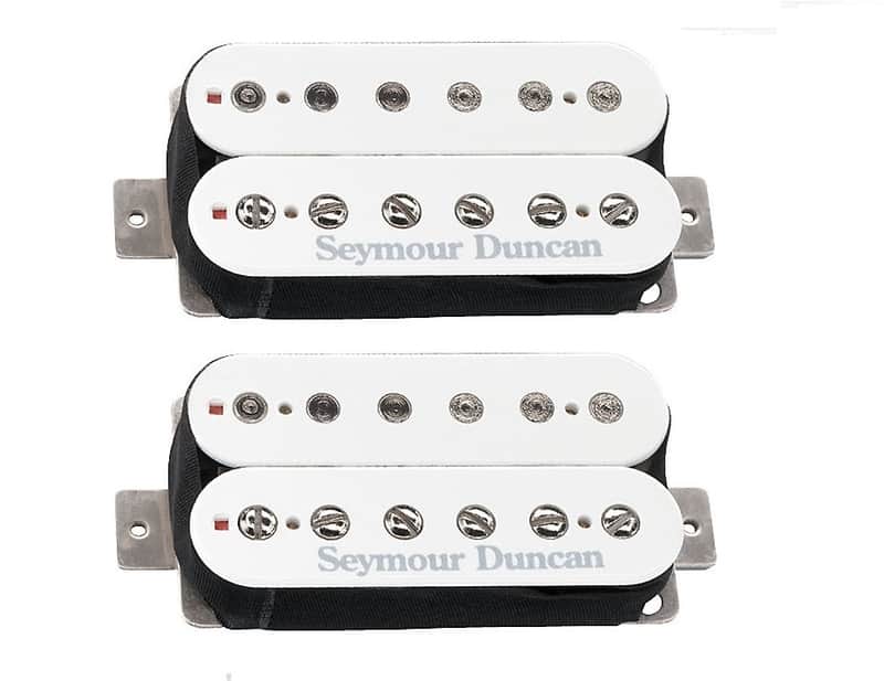 Seymour Duncan SH-4 JB & SH-2 Jazz Hot Rodded Humbucker White Guitar Pickup Set SH-4 JB & SH-2n image 1