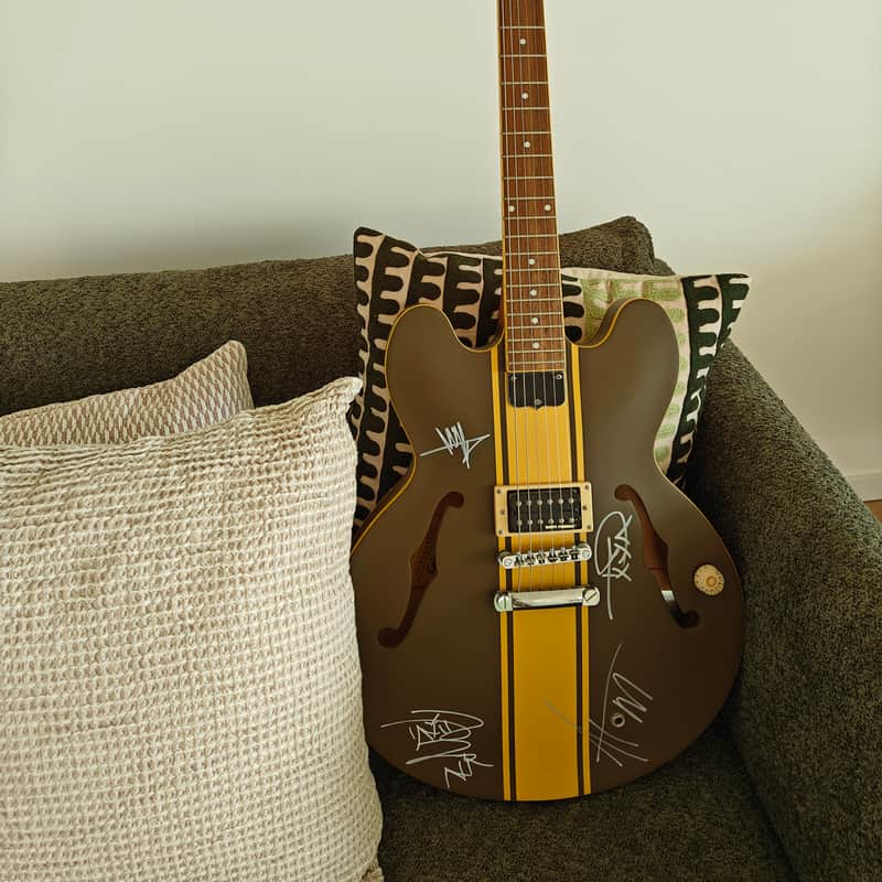 2008 – 2019 Epiphone Tom DeLonge Signature ES-333 Brown with C…