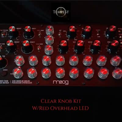 19-Piece Moog-Inspired Aftermarket DFAM Knob Kit New Production - Clear/Aluminum image 3