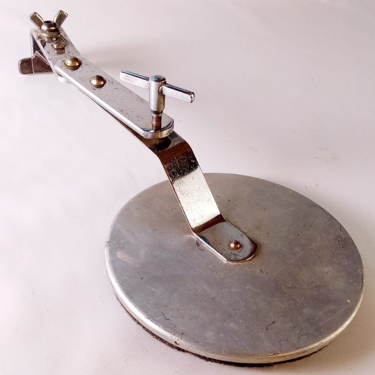 Slingerland External Bass Drum Muffler Clamp-On Hoop-Mount Chrome Vintage60s W&A — main photograph