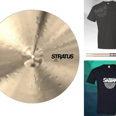 Sabian *Pre-Order* Stratus Pair of 15" Hi Hats Cymbals | B20 Bronze | Made in Canada | Special Order | Authorized Dealer image 1