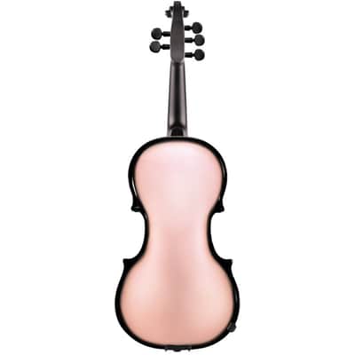 Glasser AEX Carbon Composite Acoustic Electric 4-String Violin 4/4 size 2020s Pink image 2