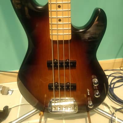 G&L Tribute Series SB-2 Bass Brownburst Maple Fretboard image 1