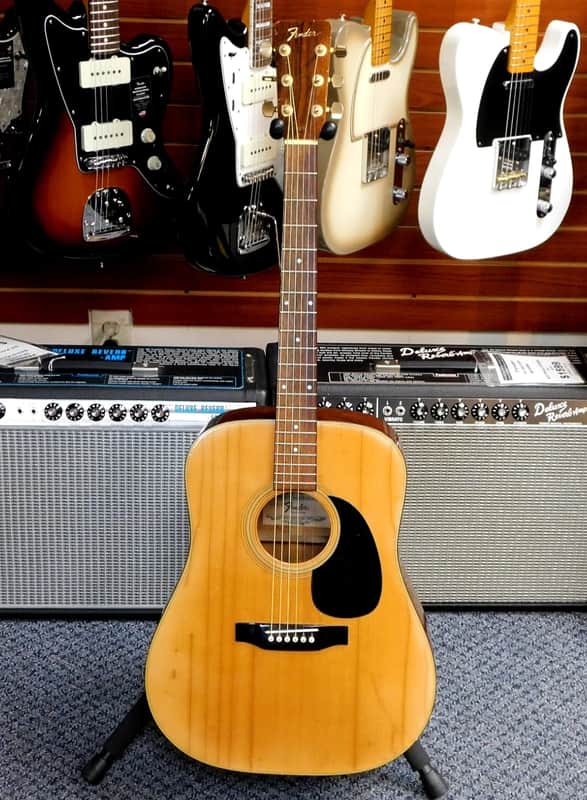 Vintage 1970's Fender F-35 Acoustic Dreadnought Guitar w/Soft Case! Made In Japan! RARE! VERY NICE!!! image 1