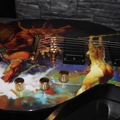 ESP LTD EC Frazetta Beauty and Beast Graphic, 2013 - 2014 - only 50 made! image 13