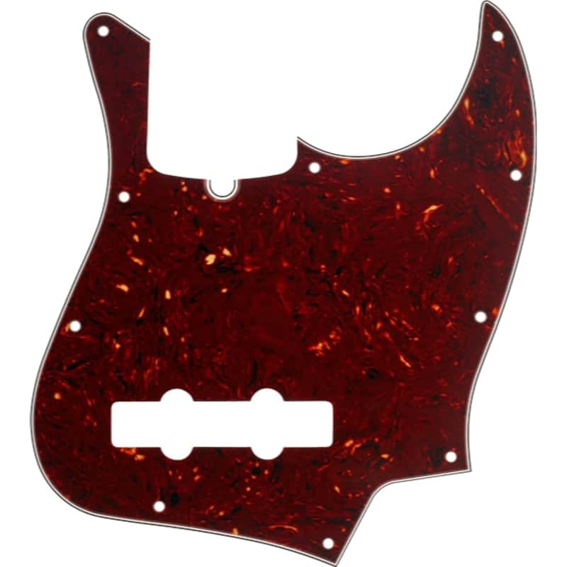 Fender Pickguard Jazz Bass 10-Hole Mount 4-Ply - Tortoise Shell Bild 1