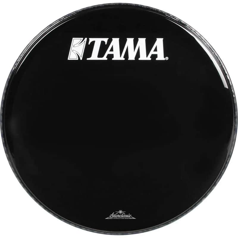 Tama Bass Drum Logo Head 24" Ebony w/Starclassic Logo image 1