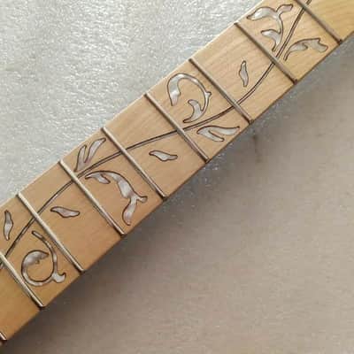 24 Frets Strat Style Guitar Maple Wood Neck, Tree of Life Fingerboard Inlay image 2