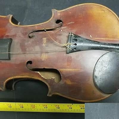 Antique Jacobus Stainer sized 4/4 violin, Austria 1695, Good, Repairs Needed image 24