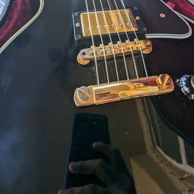 Gibson Custom Shop 1960 Reissue Les Paul Custom Black Beauty 50th Anniversary Gold Book 2010 - Black image 13