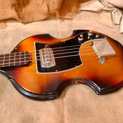 Ibanez Violin Style Bass Guitar 1960's Sunburst image 14
