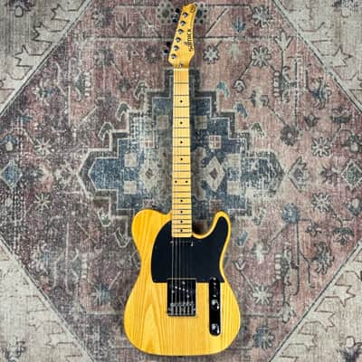 1990s Samick Valley Arts Guitars Custom Pro Shop T Style Vintage Natural MIK Made in Korea Electric Guitar! image 5