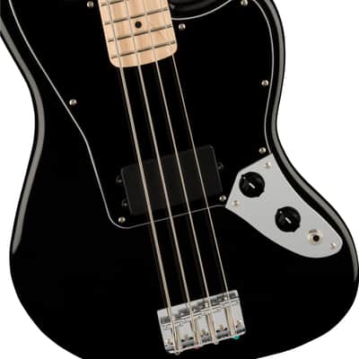 Fender Squier Affinity Series Jaguar Bass Guitar H, Maple Fingerboard, Black image 6
