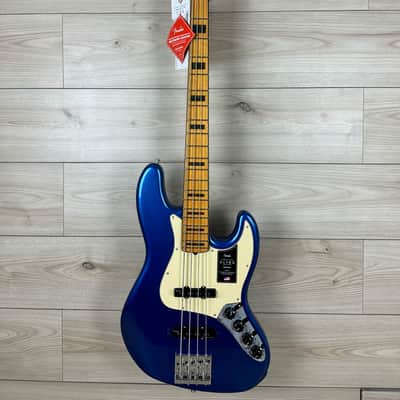 Fender American Ultra Jazz Bass Maple Fingerboard, Cobra Blue image 2