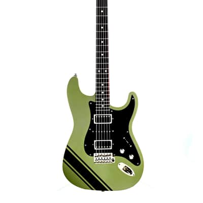 Tuttle Tuned S Star Lime Racing Stripe Guitar #719 image 2