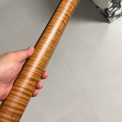 round-end stainless steel AAAA 22frets roasted flame Maple 22fret Roasted flame Maple Electric guitar neck Ebony fingerboard。 image 7