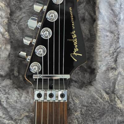 Fender American Ultra Luxe Stratocaster Floyd Rose HSS - Mystic Black image 2