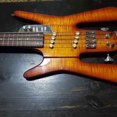 RARE! 70s BUNKER Galaxy Stealth left handed bass w/case image 3