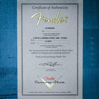 Fender Custom Shop Limited Edition 64 L-Series Stratocaster Journeyman- Aged Target 3-Tone Sunburst 2026  (L11873) image 6