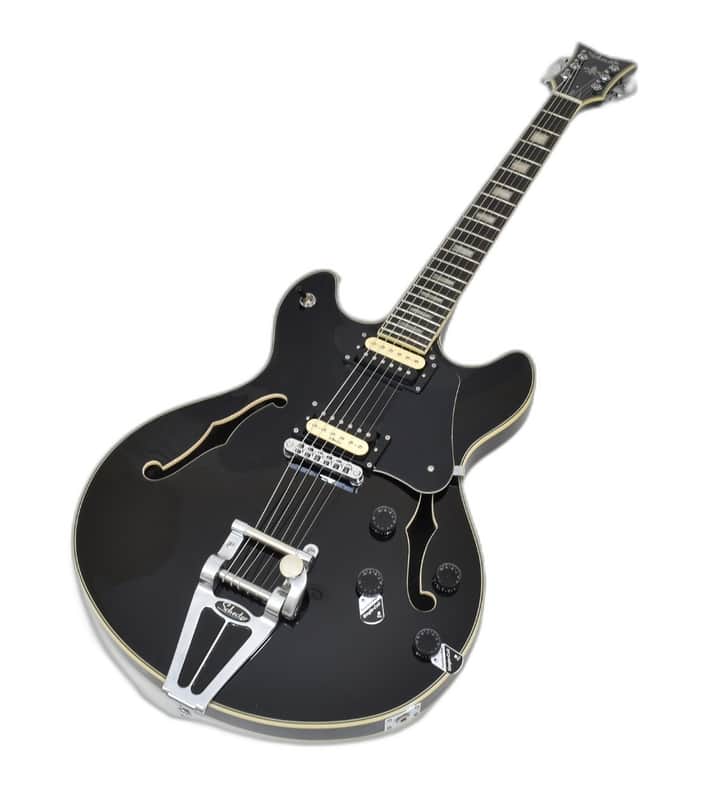 Schecter Corsair 2020 Semi Hollow Electric Guitar Gloss Black B0961 image 1