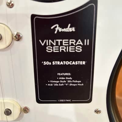 Fender Vintera II '50s Stratocaster with Maple Fretboard Black #MX23077277 / 7lbs. 14.1oz image 10