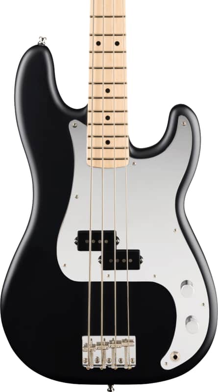 Fender Steve Harris Signature Iron Maiden 50th Anniversary Limited Edition Precision Bass 4-String Bass Guitar, Maple Fingerboard, Satin Black image 1