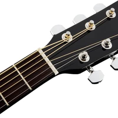 Fender CC-60SCE Concert Cutaway Acoustic Guitar, with 2-Year Warranty, Black image 8