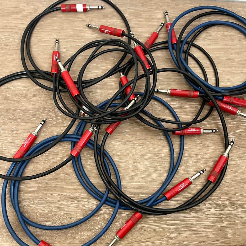 Neutrik NP3TB patch cables Military/Long Frame 1/4" TRS balanced image 1