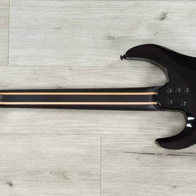 Mint Legator Ninja X7F Multi-Scale 7-String Guitar, California Buckeye Burl, Fishman Set, Caribbean Blue image 7