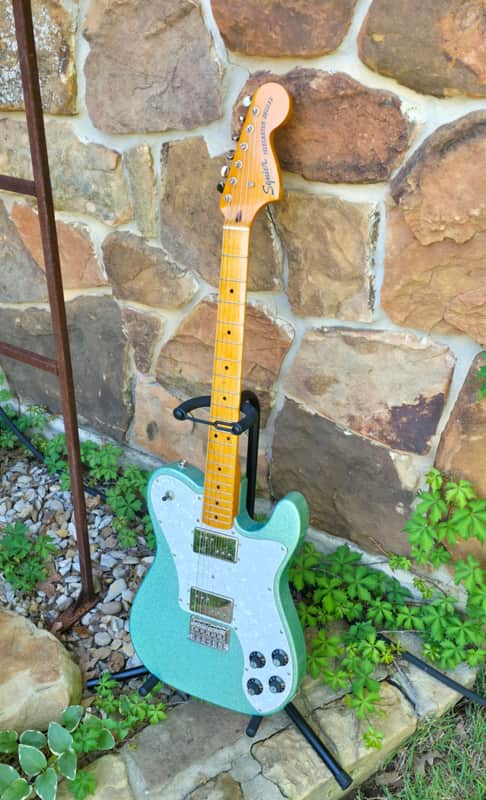 Squier FSR Classic Vibe 70s Telecaster Deluxe 2020 - Sea Foam Sparkle image 1