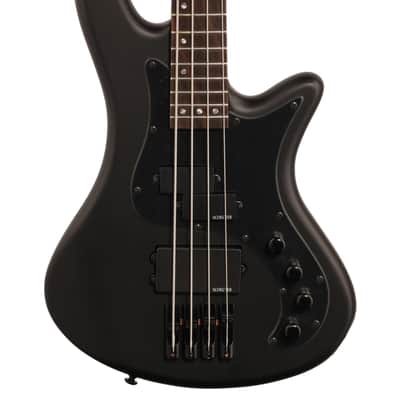 Schecter Stiletto Stealth 4 Electric Bass Satin Black image 3