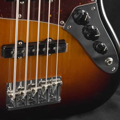 Fender American Professional II Jazz Bass V 3-Color Sunburst Rosewood Fingerboard image 3