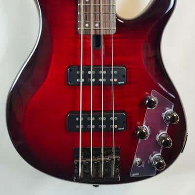 Yamaha TRBX604FM DRB 4-String Electric Bass Guitar Dark Red Burst image 1