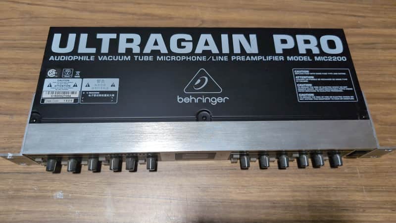 Behringer Ultragain Pro MIC2200 – 2-Channel Tube Preamp – Very Good image 1