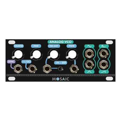 Mosaic Analog VCO 1U Eurorack Oscillator Module (Black) image 1