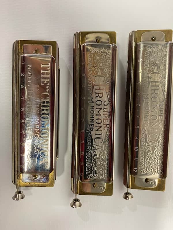 Hohner Vintage M. Hohner The "Chromonica" Chromatic Harmonica 260 w/Case NEW OLD STOCK image 1