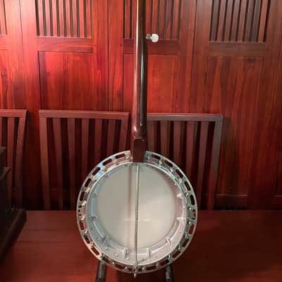 Saga Vintage 5-String Resonator Banjo Mahogany 1976 image 10