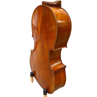 Wider Body Cello 4/4 Full size maple wood, Strong Big rich sound,spirit varnish image 8