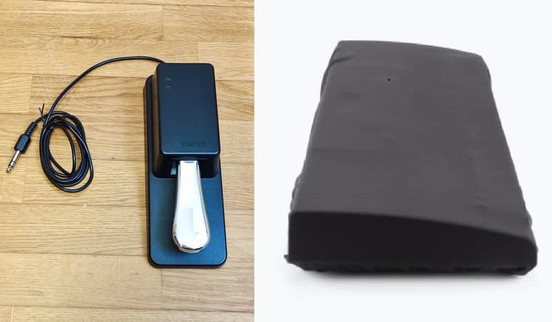 LOT Yamaha FC3 Continuous Piano Style Sustain Pedal + On-Stage Gear 88-Key Keyboard Dust Cover image 1