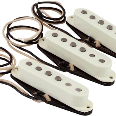 Fender Pure Vintage '59 Stratocaster Single Coil Pickup Set, Vintage White image 1