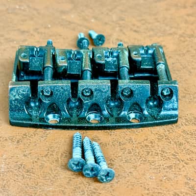 1980's Ibanez Accu-Cast BII Bass Guitar Bridge from RB-850 Roadstar II Black image 4