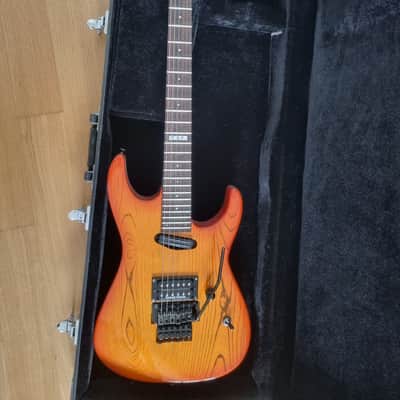 ESP M-II Deluxe Custom 1996 Orange Burst - RARE imagen 12