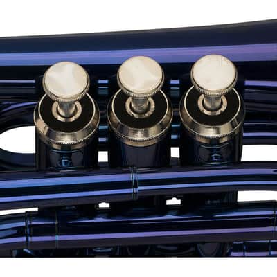 Stagg WS-TR246S ML-Bore, Brass Body Bb Pocket Trumpet w/Soft Case & Mouthpiece 7C Silver Plated image 2